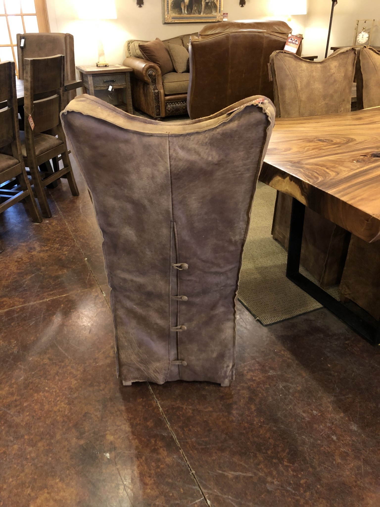 Uttermost Delroy Armless Chair 20Wx40Hx26D