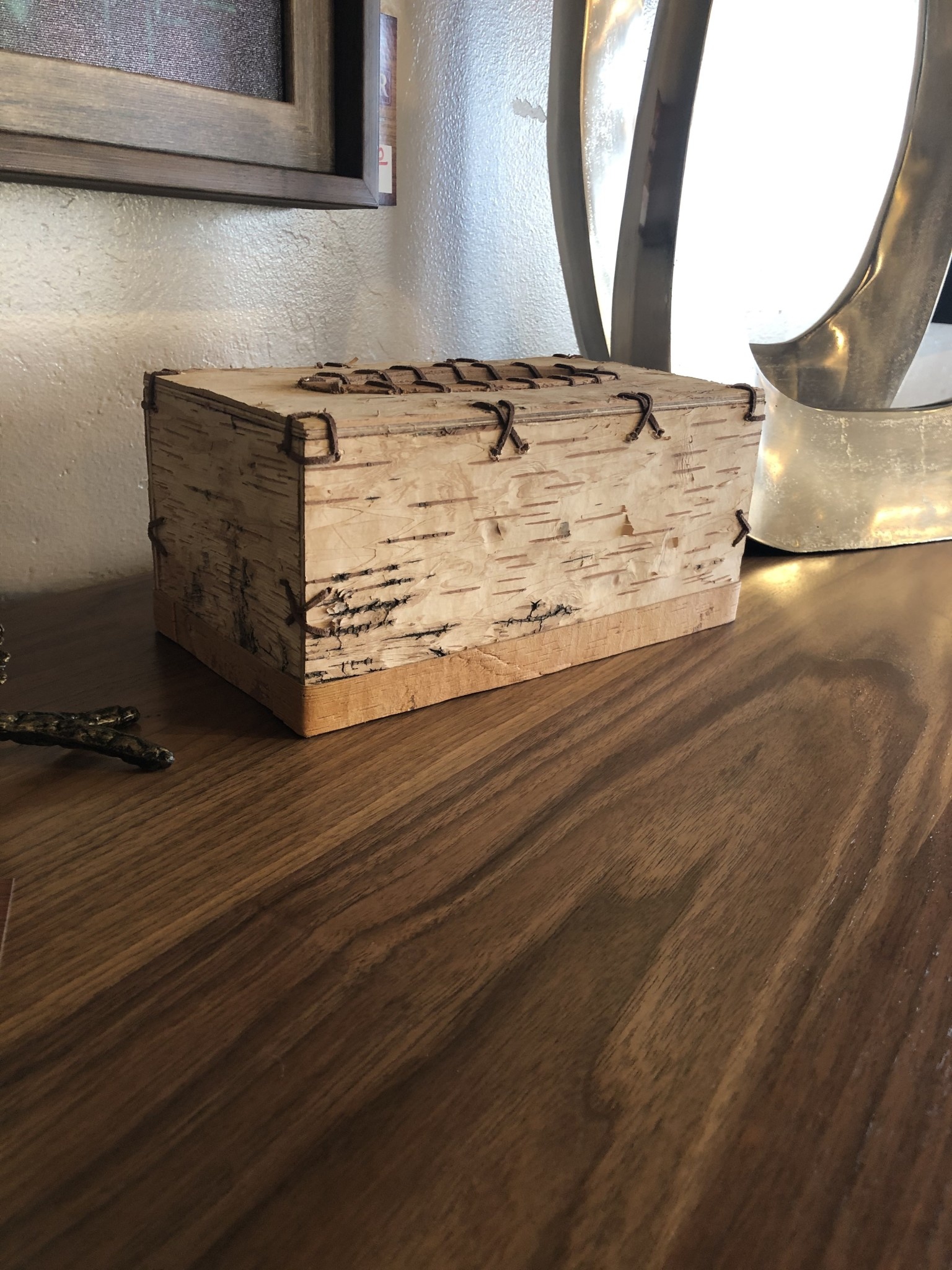 Dalin Enterprises Birch Bark Rectangle  Kleenex  Box 6x6x10