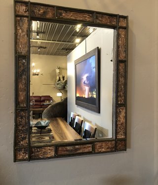 Dalin Enterprises Birch Bark Mirror Medium 25X29 Dalin Enterprises Birch Bark Mirror Medium 25X29