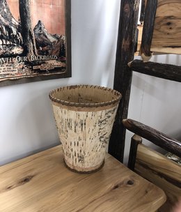 Dalin Enterprises Birch Bark Trash Can 11" Round