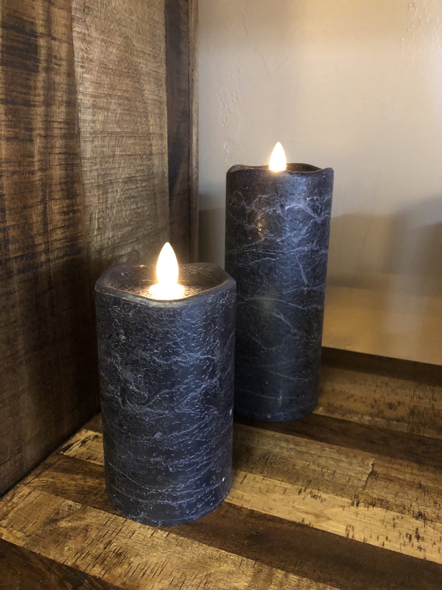 Sullivans Frosted Candle - Navy Blue - 3x5***** - Big Bear Furniture