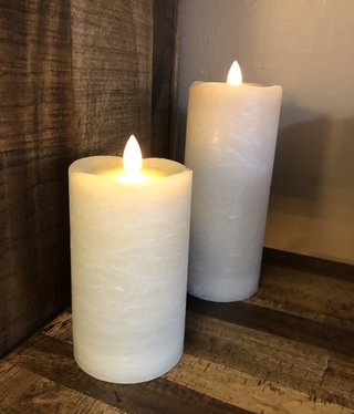 Sullivans Frosted Candle - Warm Sand - 3x5