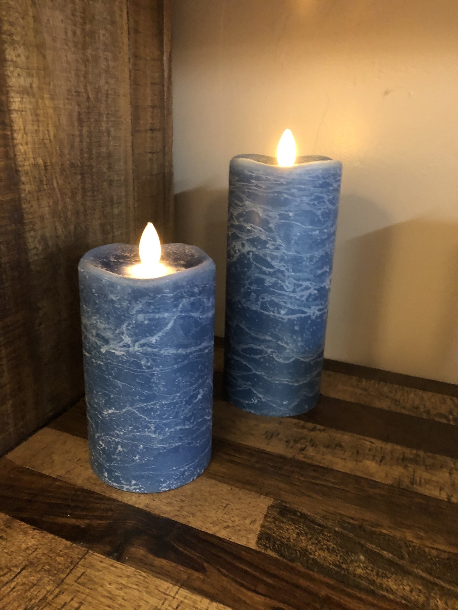 Sullivans Frosted Candle - Aegean Blue - 3x5