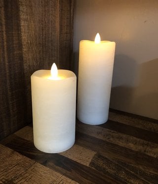 Sullivans Frosted Candle - Cream - 3x7