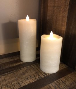 Sullivans Frosted Candle - Tan - 3x7*****