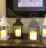 Sullivans Lantern Candle w/1 Pillar - White