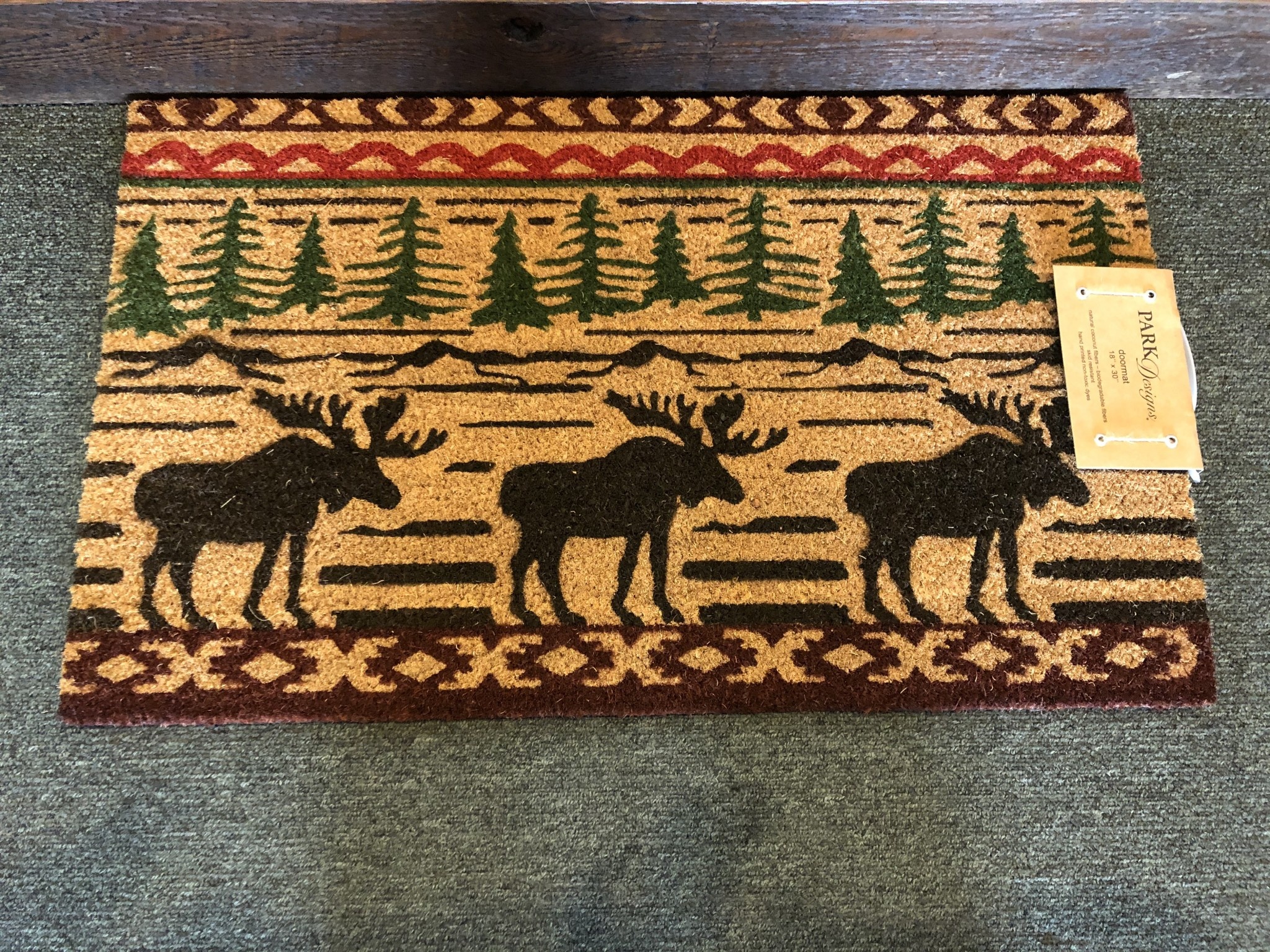 Park Design Moose Welcome Door Mat