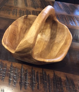 Dalin Enterprises Wood Basket w/handle - Small