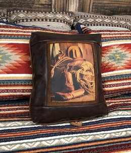 Sweetwater Trading Co Cowboy Gear Pillow