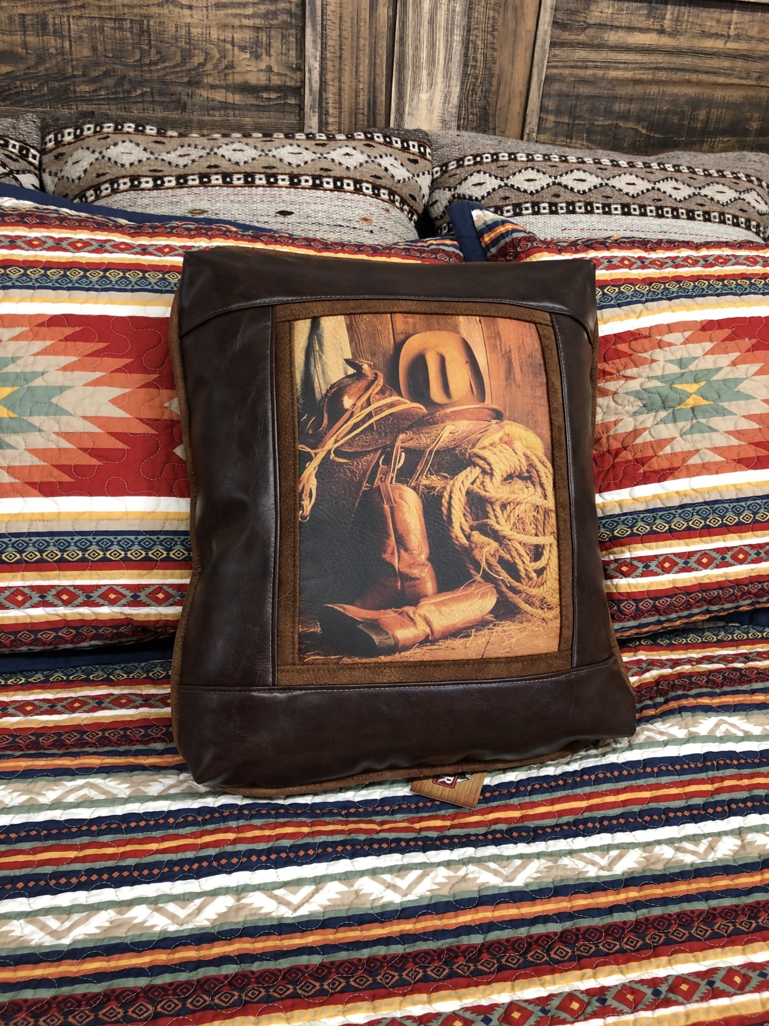 Sweetwater Trading Co Cowboy Gear Pillow