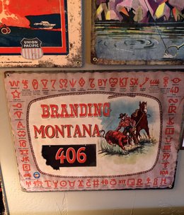 Classic Outdoor Magazines #18  Branding Montana 12x15 Metal Sign