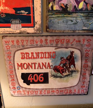 Classic Outdoor Magazines #18  Branding Montana 12x15 Metal Sign