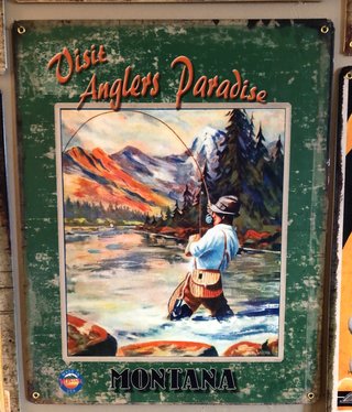 Classic Outdoor Magazines #3  Angler Paradise 12x15 Metal Sign