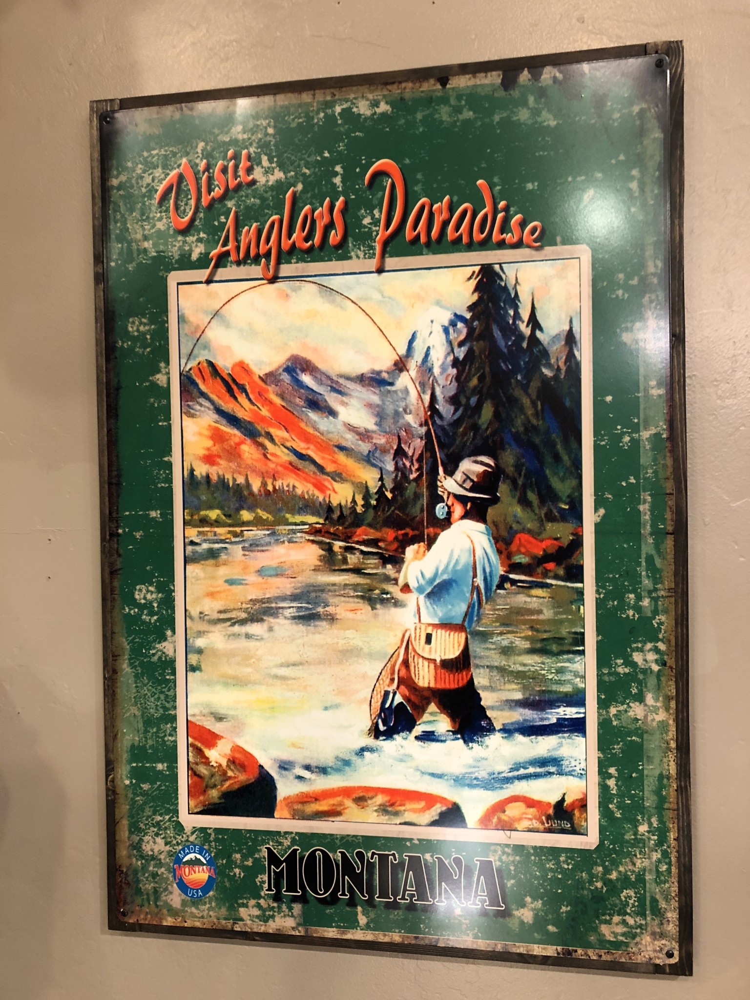 Classic Outdoor Magazines #3  Angler Paradise 24x36