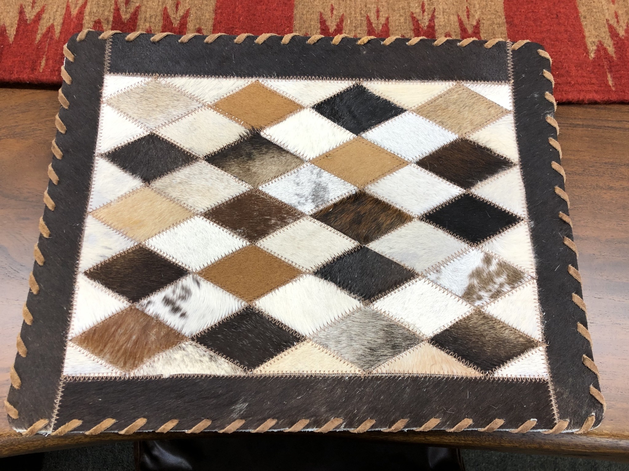 Gaucho Cowhide Placemat Rectangle or 16" Round