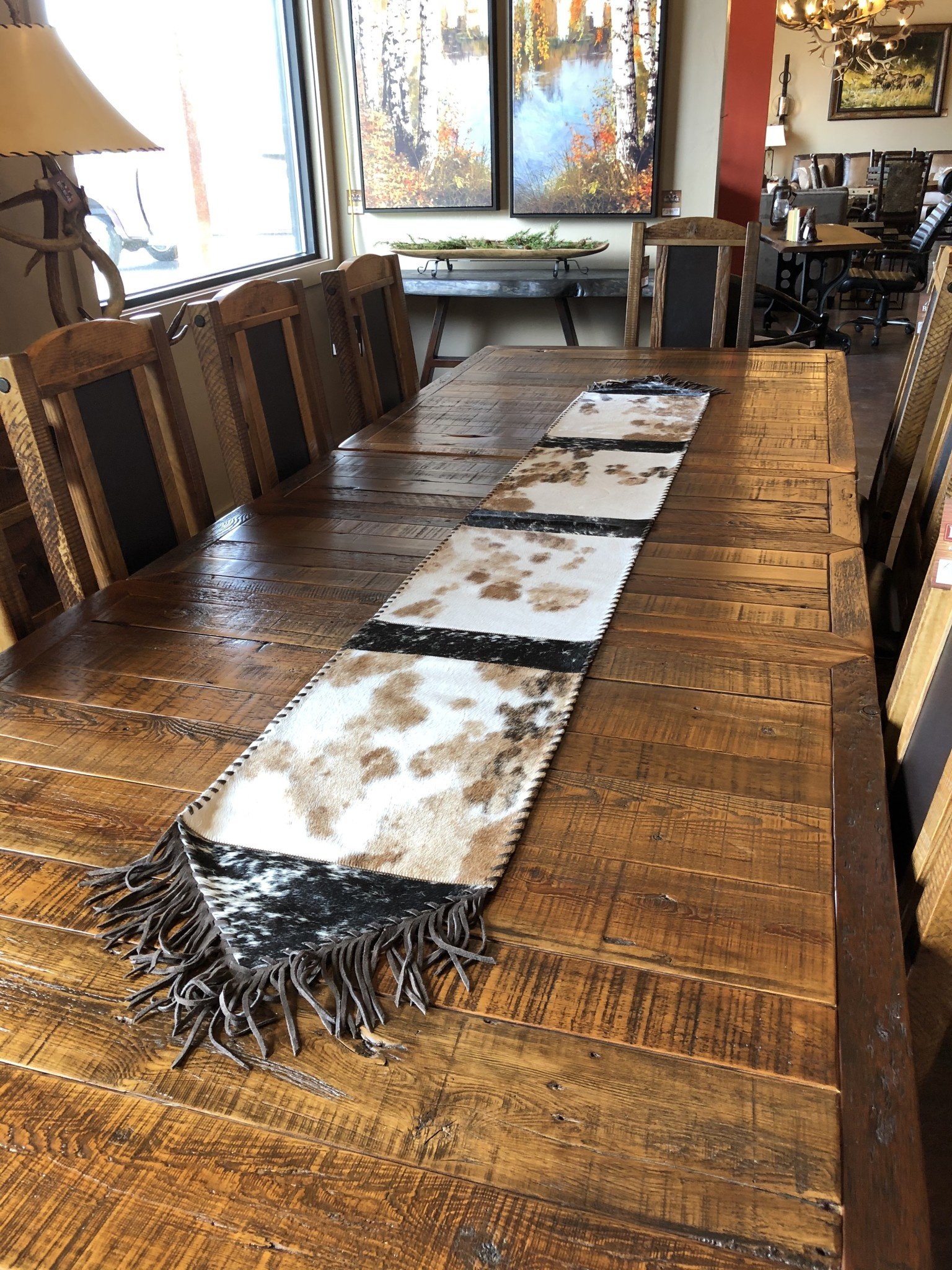 Gaucho X-Large Cowhide Table Runner 9' x 14"