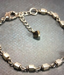cool water jewelry BC35-50 Bracelet: Ice Caverns-Cube Chain***