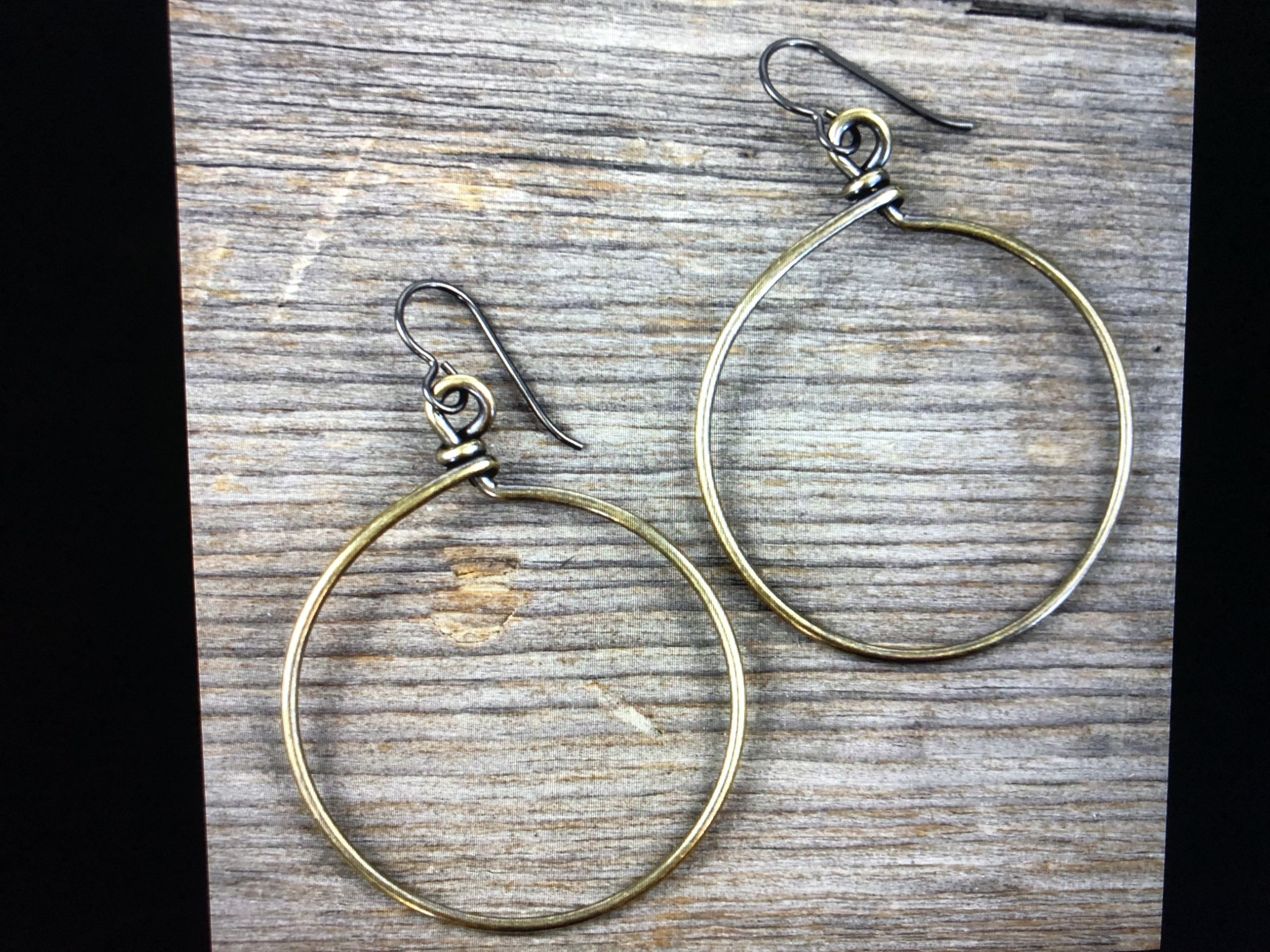 cool water jewelry EW577 Earrings: Front Range Large Hoop