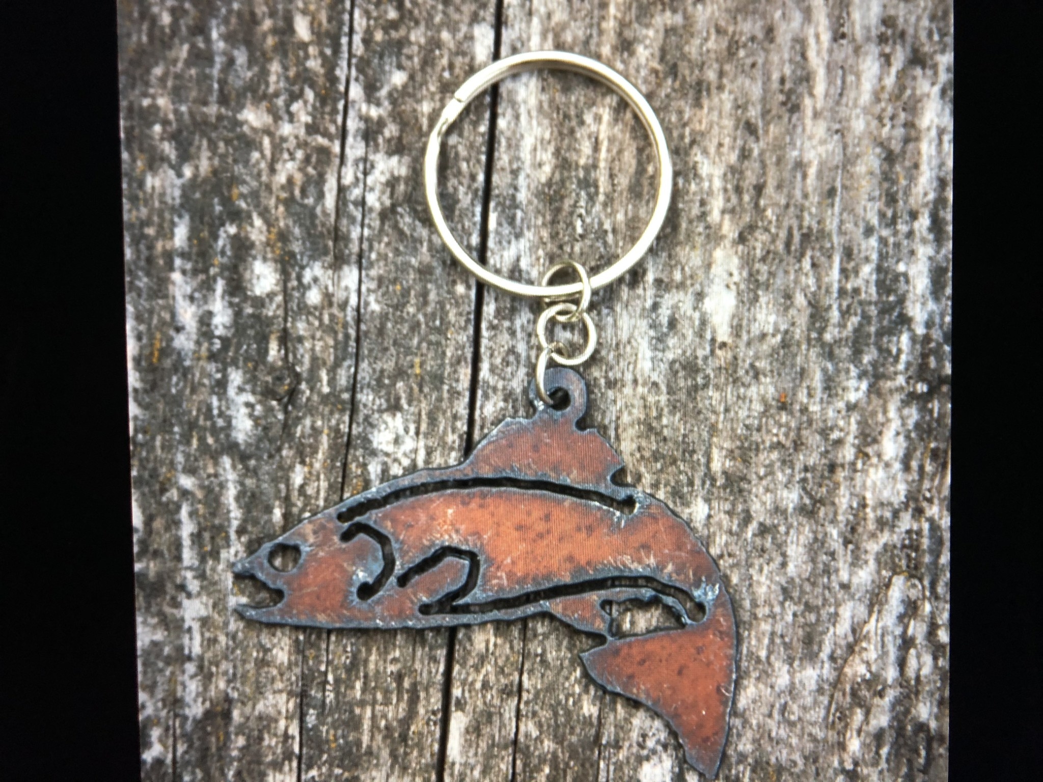 cool water jewelry KC11 Trout Charm Key Ring