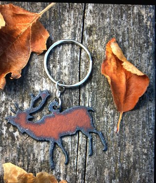 cool water jewelry KC16 Elk Charm Key Ring cool water jewelry KC16 Elk Charm Key Ring