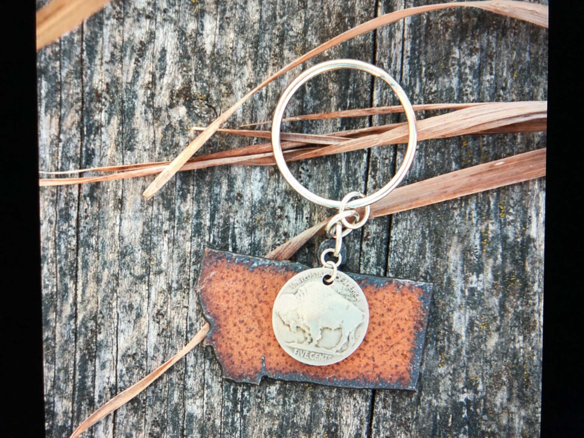 cool water jewelry KC18 Montana w/Buffalo Nickel Key Ring