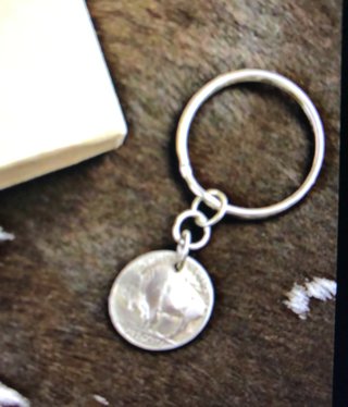 cool water jewelry KC3 One Buffalo Nickel Key Ring cool water jewelry KC3 One Buffalo Nickel Key Ring