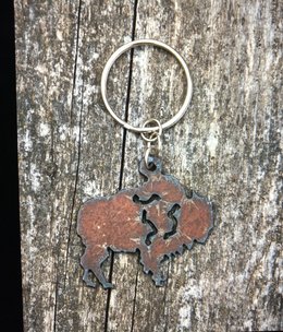 cool water jewelry KC9 Buffalo Charm Key Ring cool water jewelry KC9 Buffalo Charm Key Ring