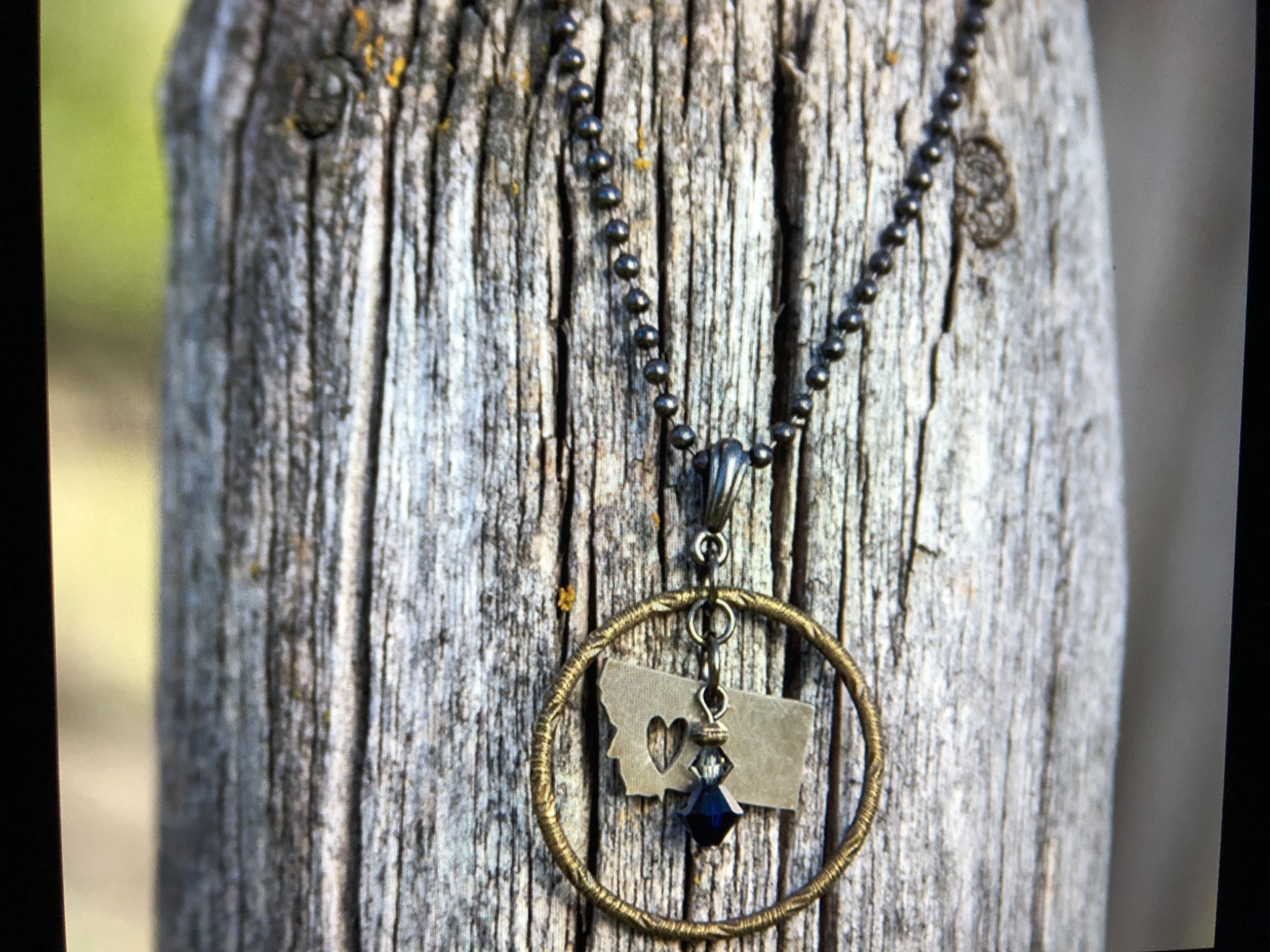 cool water jewelry NC311-123 Necklace: In Love w/Montana Textured Ring*****