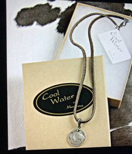 cool water jewelry NLS23 Necklace: Plains Buffalo Nickel Leather cool water jewelry NLS23 Necklace: Plains Buffalo Nickel Leather