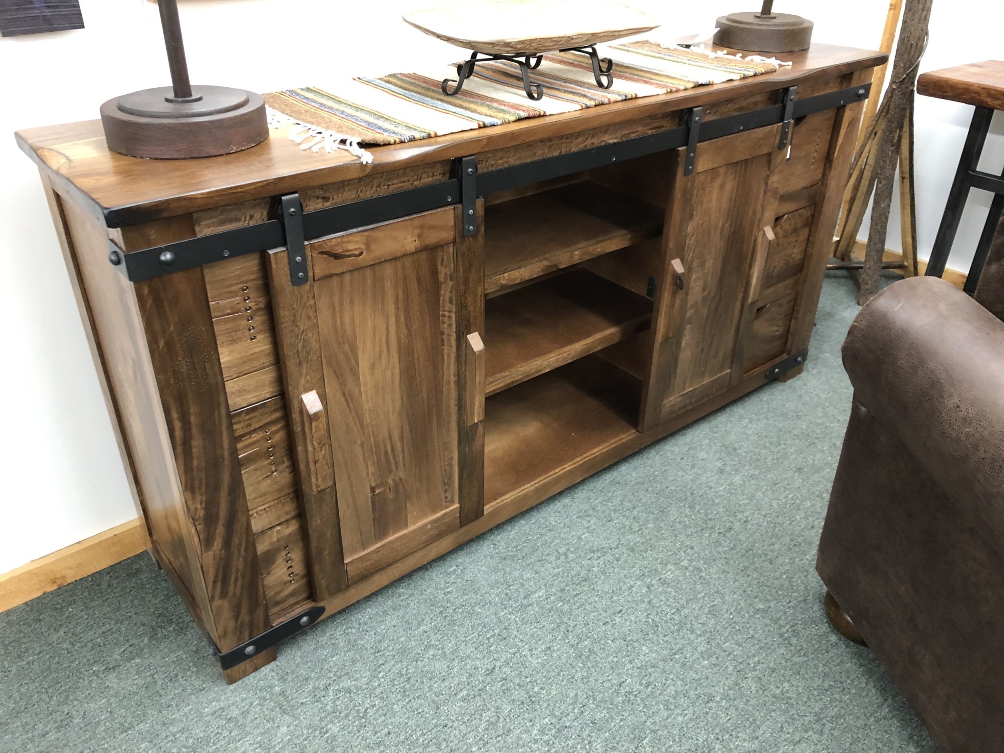 IFD 866 Parota 70" TV Stand  70x18x35