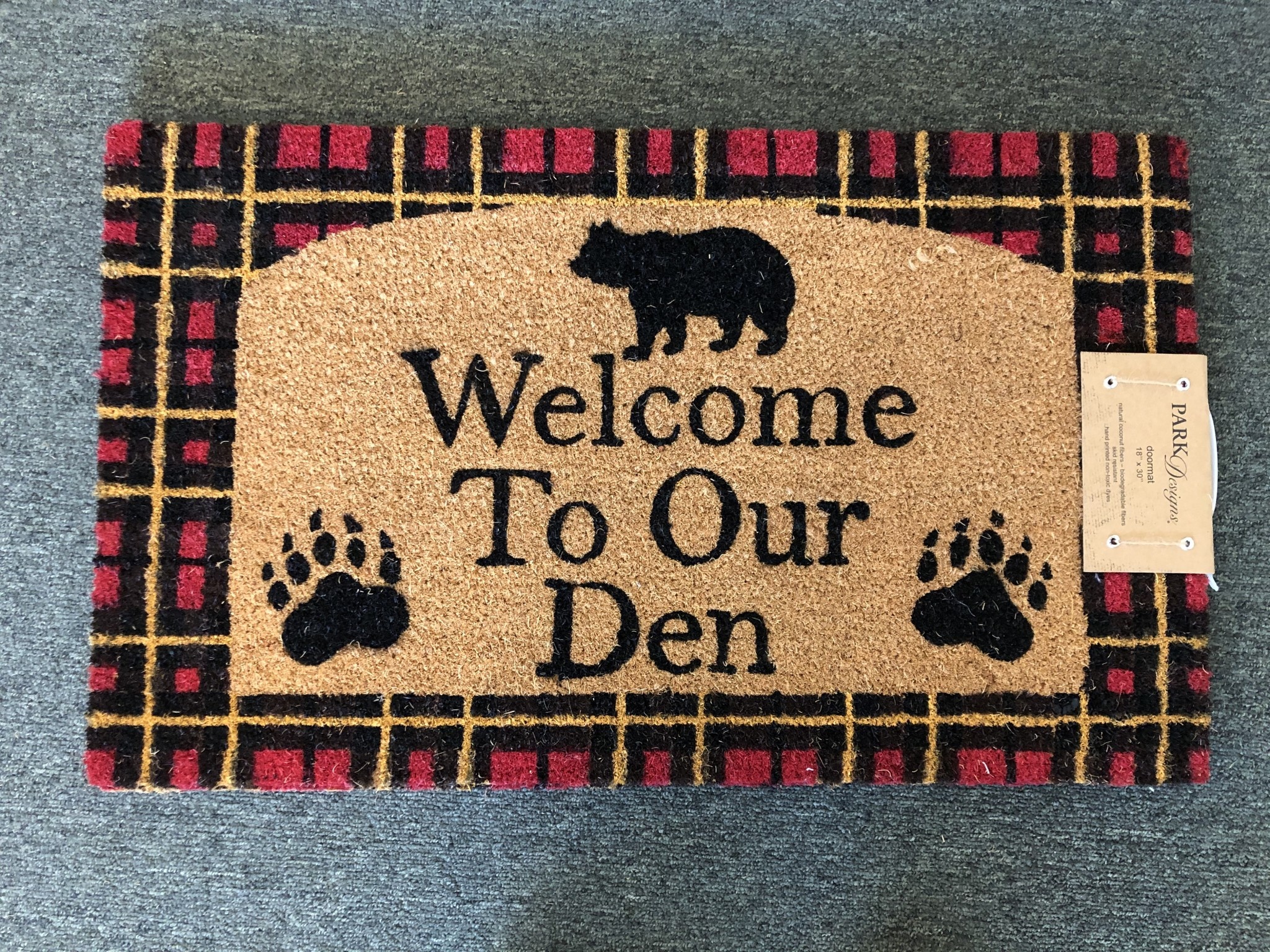 Park Design Welcome to Our Den Door Mat