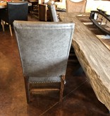 ALBC All Leather Dining Chair with Tacks