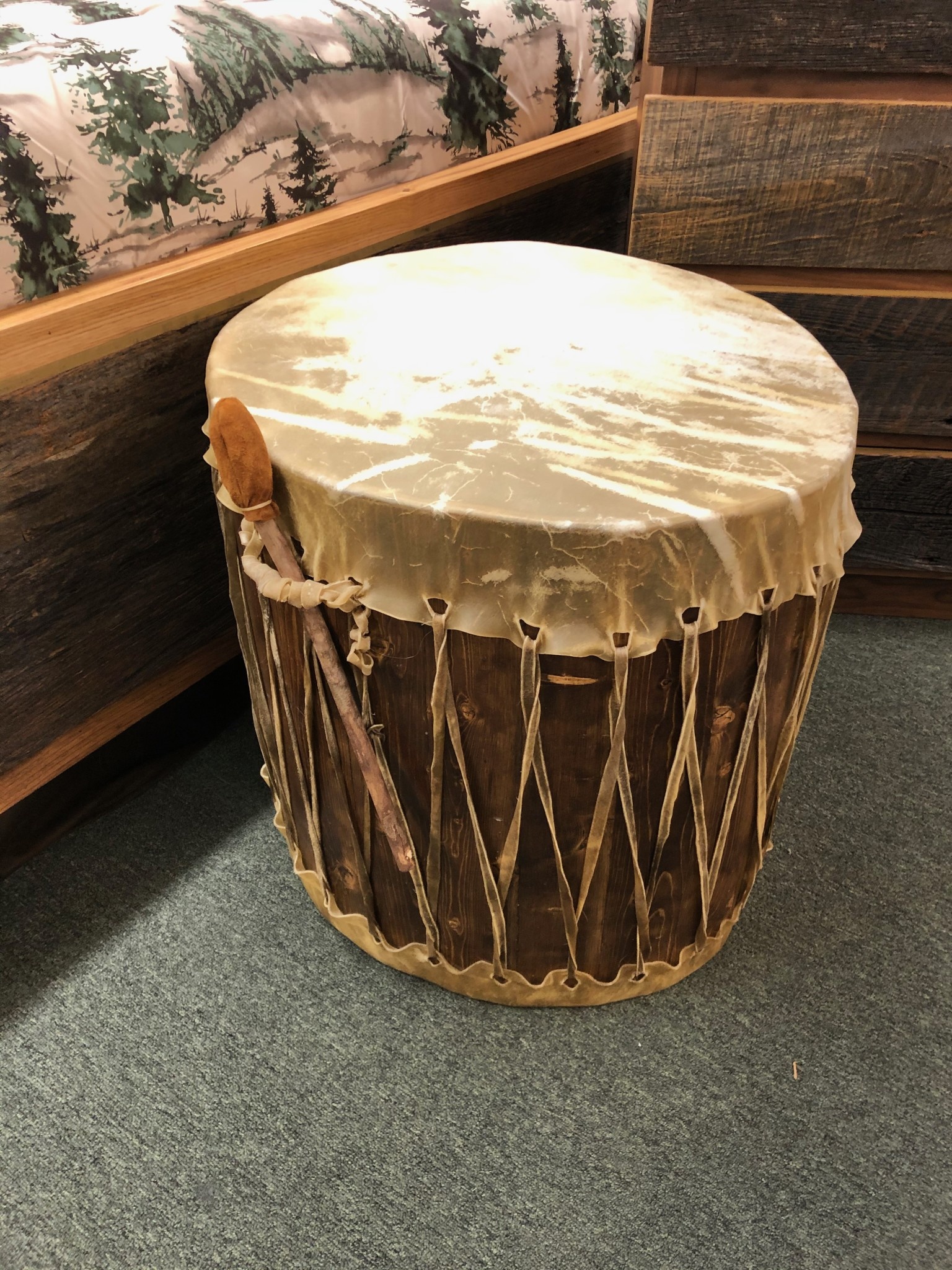 Kevan Peterson Medium Drum Side Table 19" x 24"H