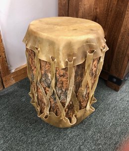 Kevan Peterson Stump Drum  19x21x23H Kevan Peterson Stump Drum  19x21x23H