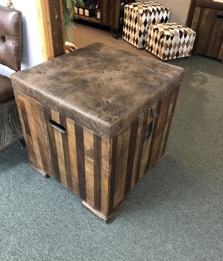 IFD 7864 Maya Trunk End Table 25x24x23  *****