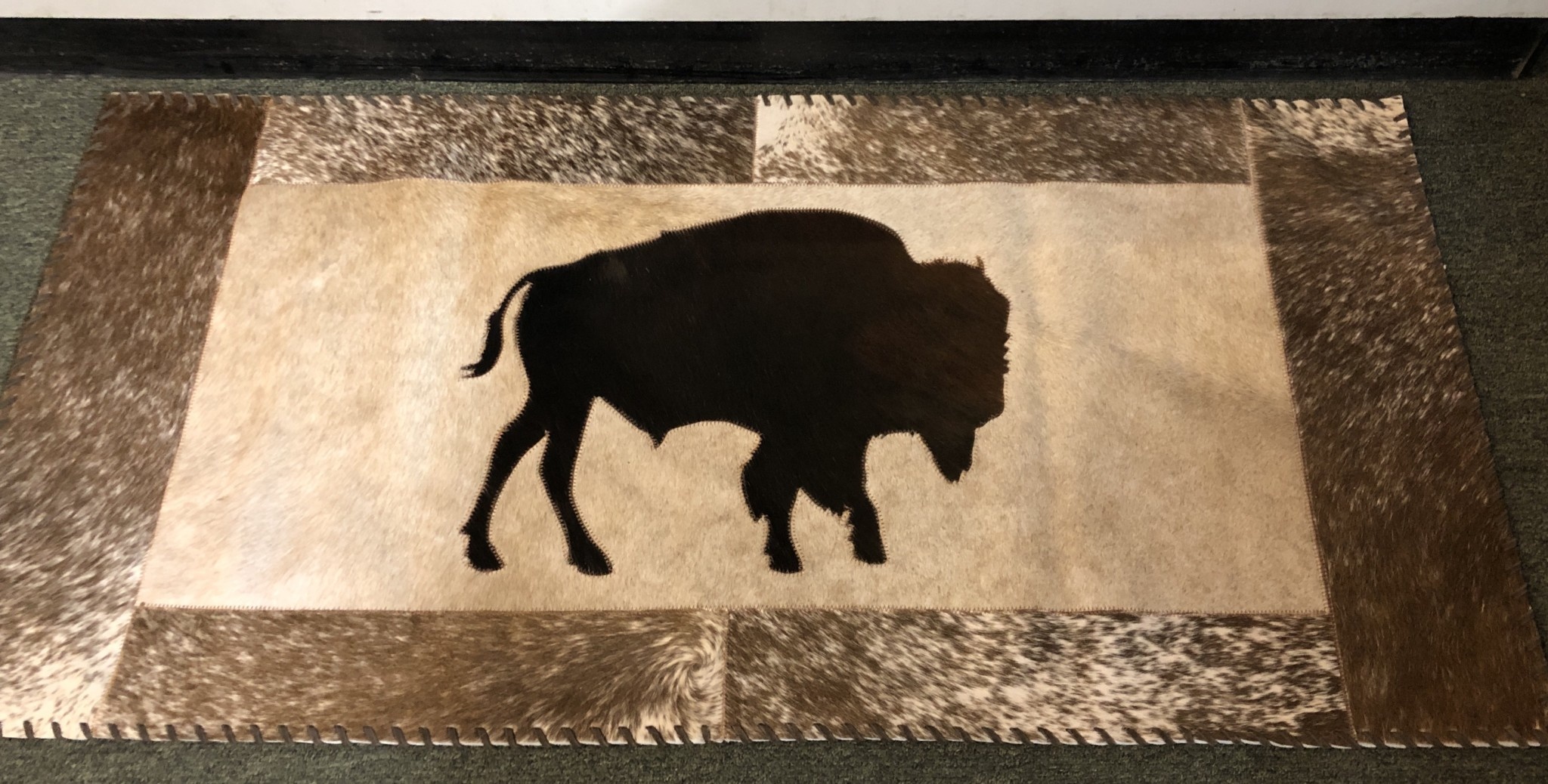 Gaucho Cowhide Buffalo 2x4 Rug