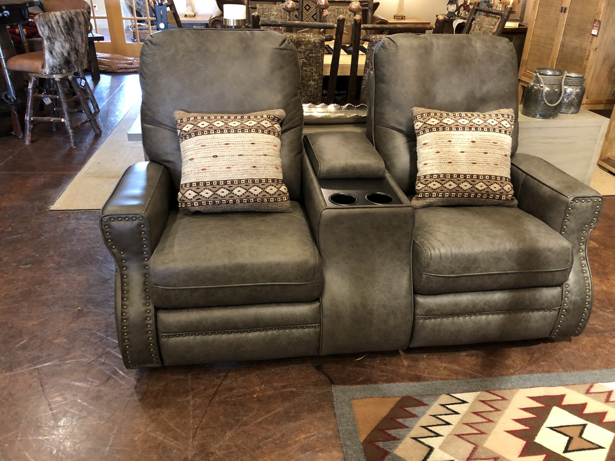 Omnia Ride  Reclining Love seat