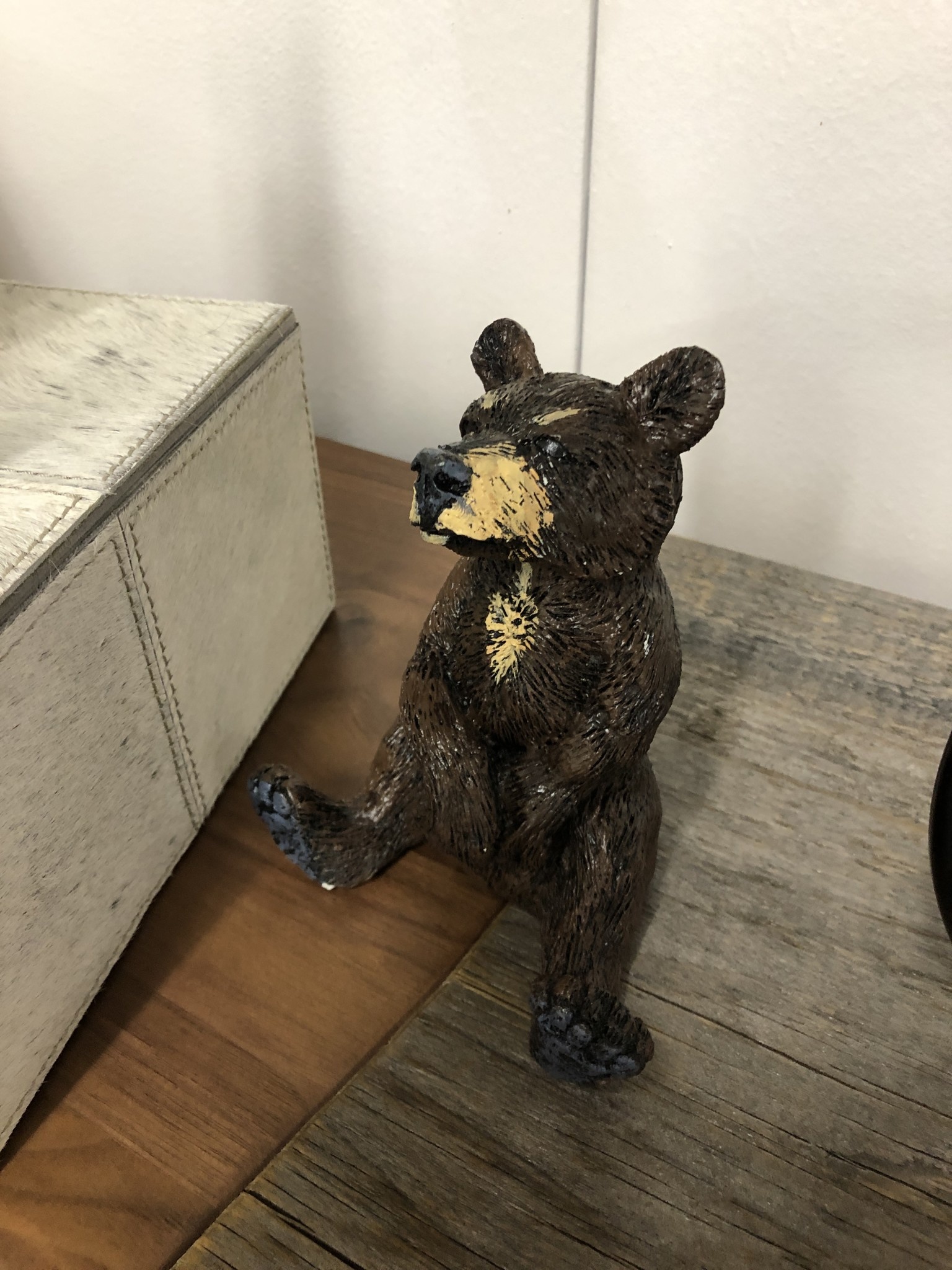 MCE Industries Rustic Resin Paperweight Bear