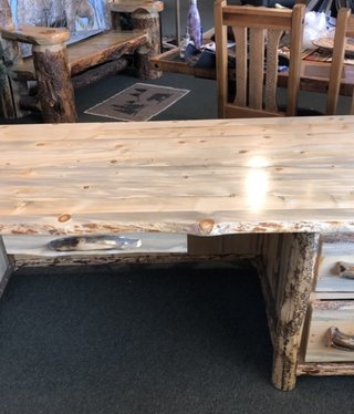 MCE Industries Rustic Log Desk