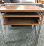 Green Gables Hampshire Side Table w/Open Area & Silver Accents