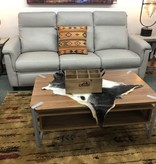 Green Gables Hampshire Coffee Table w/Open Area & Silver Metal