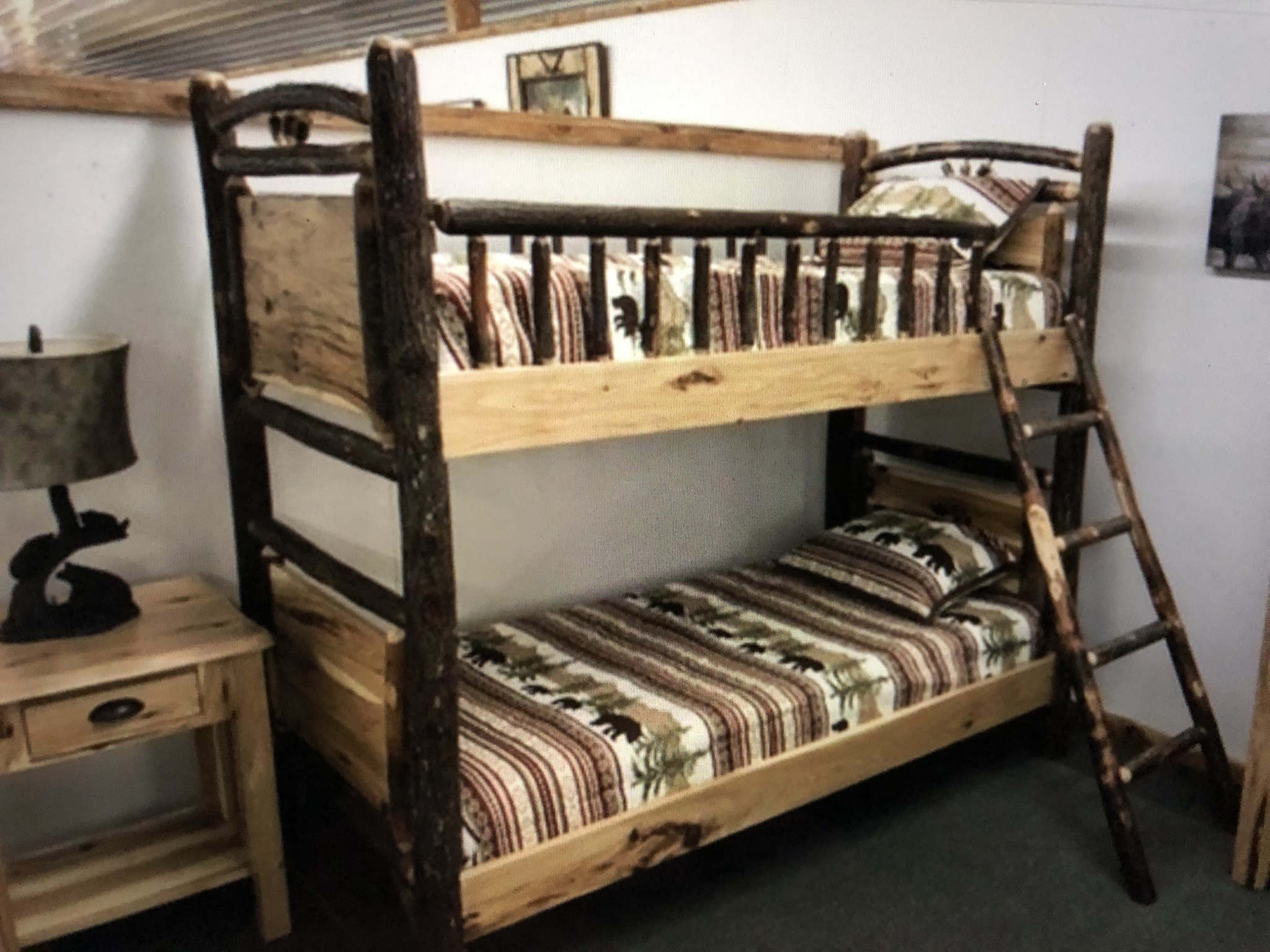 Albc Hickory Twin Bunkbed So Big, Hickory Bunk Beds