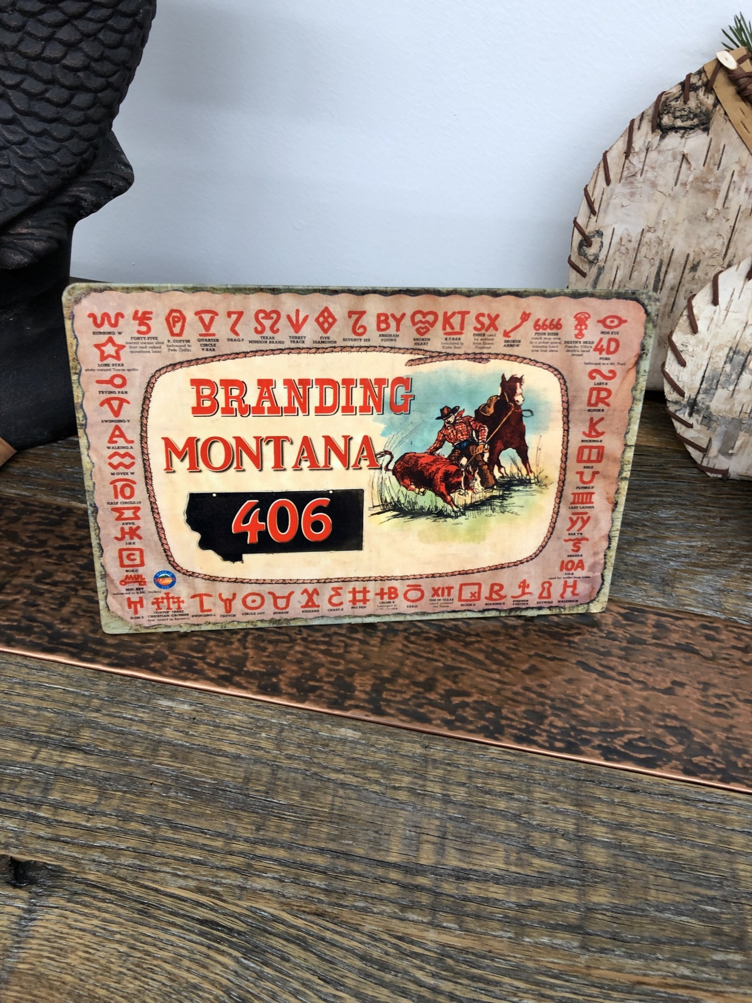 Classic Outdoor Magazines #33 Branding Montana 6x9 Table Topper