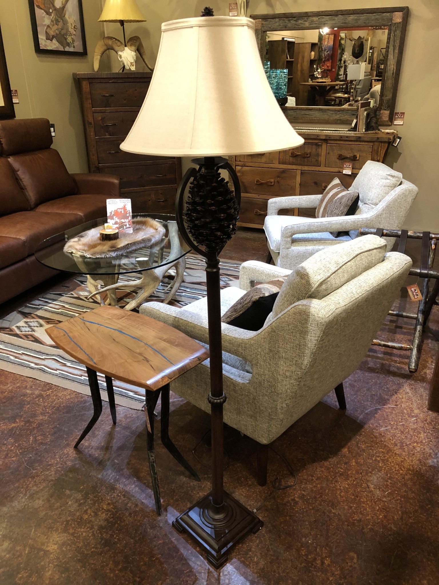 Crestview Pine Creek Floor Lamp. 63"H