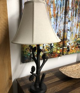 Crestview Pioneer Pinecone Table Lamp
