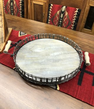 Crestview Clancy Tray 18"Dia x 3"H