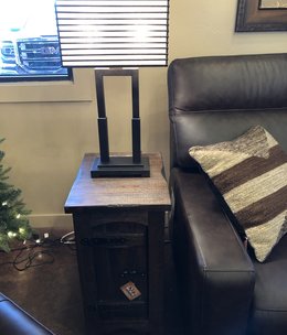 IFD 567- Mezcal Chair Side Table W/1 Door 14x19x26