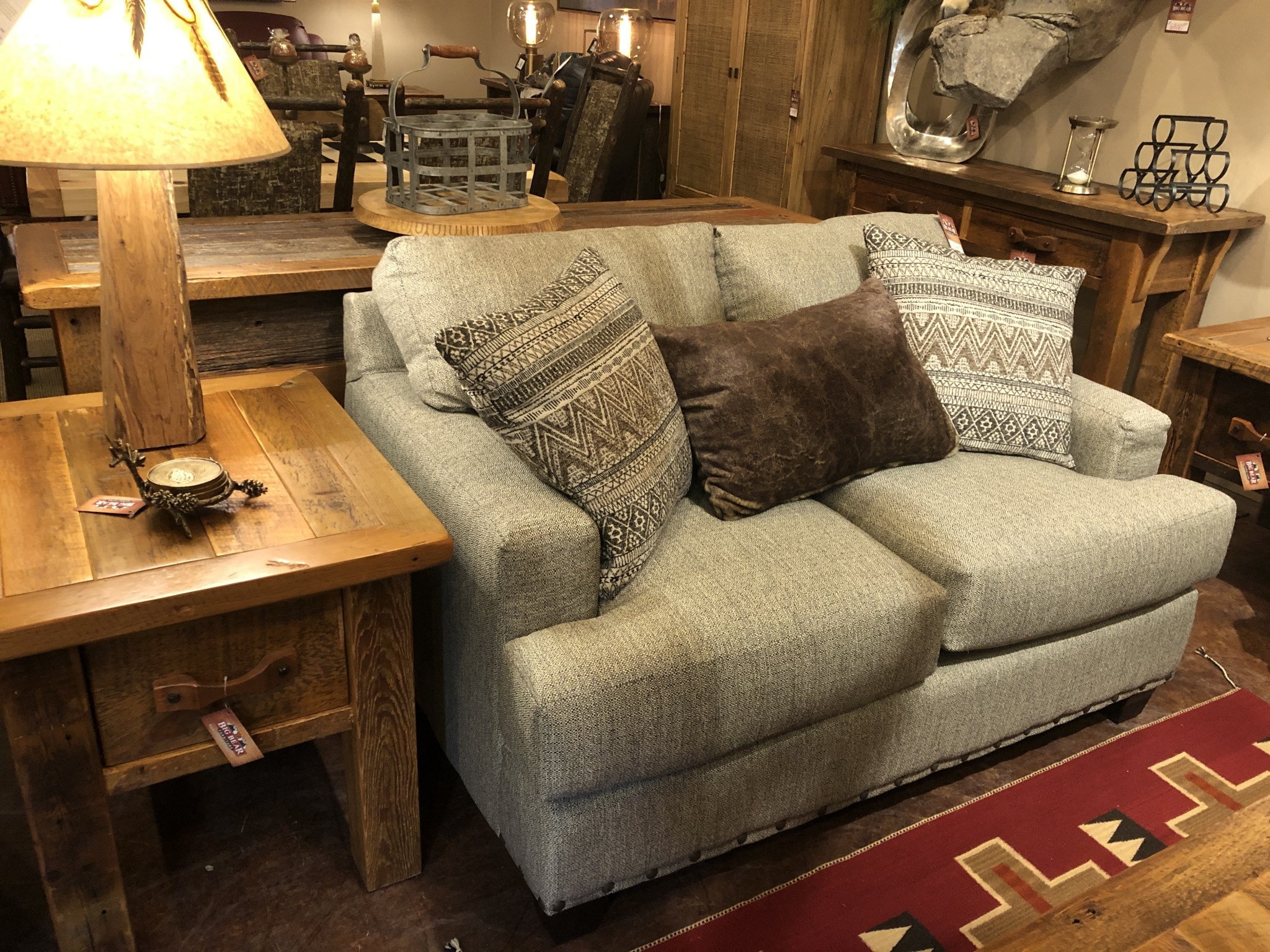 IMF 1327N-50 Sawtooth Loveseat 54L x 39H x 39D