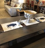 Gaucho Large Buffalo Cowhide Table Runner 7' x 14"