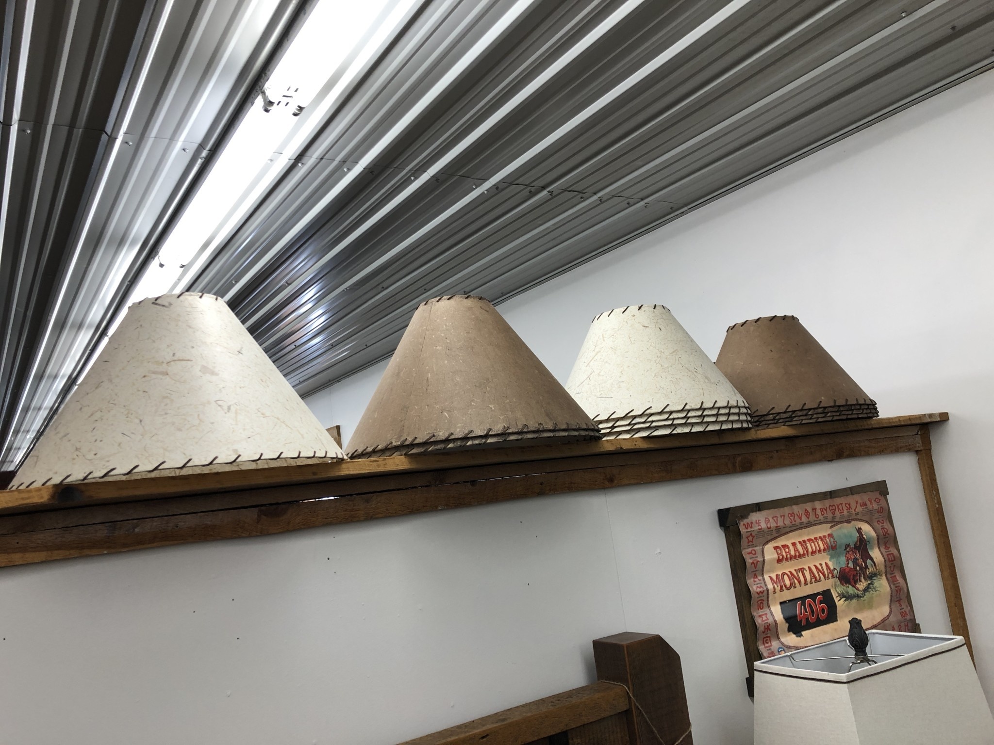 Rustic log 19" PLAIN Lampshade